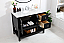Modern Fitting 42" Single Bathroom Vanity in Black Finish