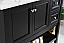 Modern Fitting 42" Single Bathroom Vanity in Black Finish