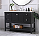 Modern Fitting 48" Single Bathroom Vanity in Black Finish