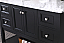 Modern Fitting 48" Single Bathroom Vanity in Black Finish