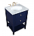Modern Fitting 24" Single Bathroom Vanity in Blue