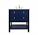 Modern Fitting 30" Single Bathroom Vanity in Blue