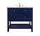 Modern Fitting 36" Single Bathroom Vanity in Blue