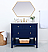 Modern Fitting 36" Single Bathroom Vanity in Blue