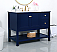 Modern Fitting 42" Single Bathroom Vanity in Blue