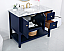 Modern Fitting 42" Single Bathroom Vanity in Blue