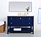 Modern Fitting 48 inch Single Bathroom Vanity in Blue