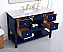 Modern Fitting 48 inch Single Bathroom Vanity in Blue
