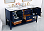Modern Fitting 60" Double Bathroom Vanity in Blue
