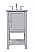 Modern Fitting 19" Single Bathroom Vanity in Grey