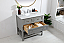 Modern Fitting 36" Single Bathroom Vanity in Grey