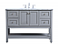 Modern Fitting 48" Single Bathroom Vanity in Grey Finish