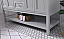  Modern Fitting 60" Double Sink Bathroom Vanity in Grey Finish