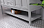 Modern Fitting 72 Double Sink Bathroom Vanity in Grey Finish