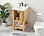 Modern Fitting 19" Single Bathroom Vanity in Natural Wood
