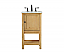 Modern Fitting 24" Single Bathroom Vanity in Natural Wood
