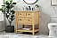 Modern Fitting 30" Single Bathroom Vanity in Natural Wood