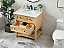 Modern Fitting 30" Single Bathroom Vanity in Natural Wood