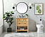 Modern Fitting 30" Single Bathroom Vanity in Natural Wood