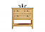 Modern Fitting 36" Single Bathroom Vanity in Natural Wood