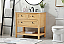 Modern Fitting 36" Single Bathroom Vanity in Natural Wood