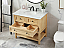 Modern Fitting 36" Single Bathroom Vanity in Natural Wood