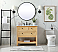 Modern Fitting 36" Single Bathroom Vanity in Natural Wood