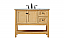 Modern Fitting 42" Single Bathroom Vanity in Natural Wood