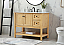 Modern Fitting 42" Single Bathroom Vanity in Natural Wood