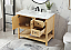 Modern Fitting 42" Single Bathroom Vanity in Natural Wood