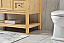 Modern Fitting 42" Single Bathroom Vanity in Natural Wood