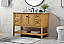Modern Fitting 48" Single Bathroom Vanity in Natural Wood
