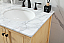 Modern Fitting 60" Double Bathroom Vanity in Natural Wood