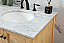 Modern Fitting 72" Double Bathroom Vanity in Natural Wood
