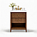 24" Bath Vanity Set in Chestnut Oak Finish with Alpine White Quartz Top