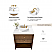30" Bath Vanity Set in Chestnut Oak Finish with Alpine White Quartz Top