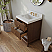 30" Bath Vanity Set in Chestnut Oak Finish with Alpine White Quartz Top