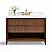 48" Single Bathroom Vanity in Chestnut Oak Finish with Alpine White Quartz Top