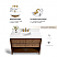48" Single Bathroom Vanity in Chestnut Oak Finish with Alpine White Quartz Top