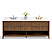 72" Double Bathroom Vanity in Chestnut Oak Finish with Alpine White Quartz Top