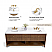 72" Double Bathroom Vanity in Chestnut Oak Finish with Alpine White Quartz Top