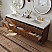 72" Double Bathroom Vanity in Chestnut Oak Finish with Alpine White Quartz Top