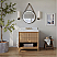 30" Bath Vanity Set in American Oak Finish with Alpine White Quartz Top