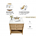 30" Bath Vanity Set in American Oak Finish with Alpine White Quartz Top