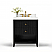 30" Bath Vanity Set in Black Oak Finish with Alpine White Quartz Top