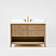 42" Single Bathroom Vanity in American Oak Finish with Alpine White Quartz Top
