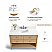 42" Single Bathroom Vanity in American Oak Finish with Alpine White Quartz Top