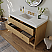 42" Single Bathroom Vanity in American Oak Finish with Alpine White Quartz Top