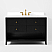 42" Bath Vanity Set in Black Oak Finish with Alpine White Quartz Top
