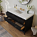 42" Bath Vanity Set in Black Oak Finish with Alpine White Quartz Top